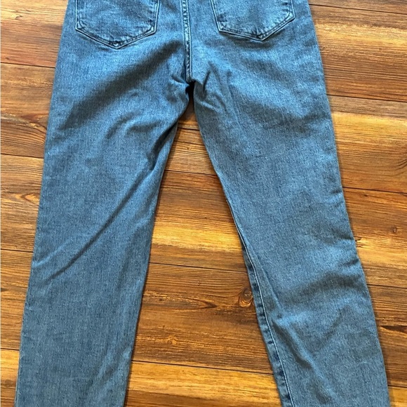 Good American High Waist Corset Zip Front High Rise Jeans Size 4/27 Blue Denim - Picture 13 of 14